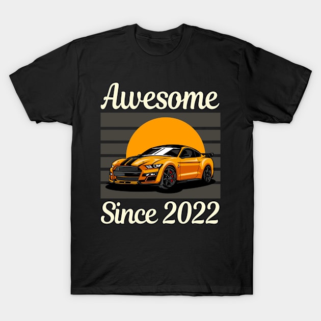 Yellow Car 2022 T-Shirt by lainetexterbxe49